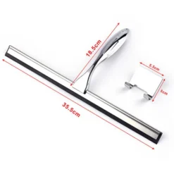 Fönsterrengöring-Duschraka, Uppdaterad fönsterraka i rostfritt stål Hushållsraka för badrumsspegel Fönster Bilar, Multifunct