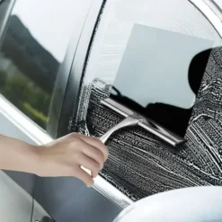 Fönsterrengöring-Duschraka, Uppdaterad fönsterraka i rostfritt stål Hushållsraka för badrumsspegel Fönster Bilar, Multifunct