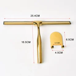 9484896355504 Fönsterrengöring-Duschskrapa - Duschskrapa med hållare - Rostfritt stål och silikon - Skrapa dusch - Skrapa - Fönsterskrapa - Duschskrapa - För s