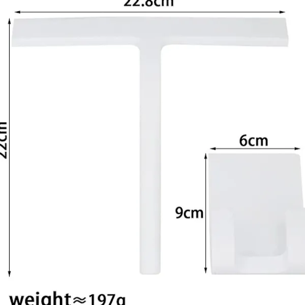 Fönsterrengöring-Duschskrapa, dörrskrapa, silikon/gummi glastorkare, rengöringsskrapa