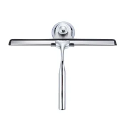 Fönsterrengöring-Duschskrapa, Duschskrapa i rostfritt stål med speciell sugkrok för upphängning på väggen