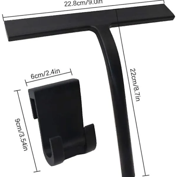 Fönsterrengöring-Duschskrapa Duschskrapa Silikon Ingen Borrning Badrumsskrapa, Fönster