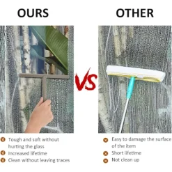 Fönsterrengöring-Duschskrapa, Grå Silikon Duschskrapa, Duschskrapa