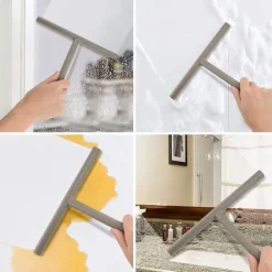 Fönsterrengöring-Duschskrapa, Grå Silikon Duschskrapa, Duschskrapa