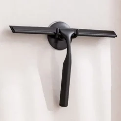 Fönsterrengöring-Duschskrapa i rostfritt stål med halkfritt handtag för badrum, rengöring av bilrutor - Guld