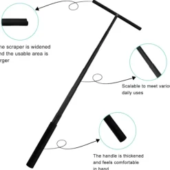 Fönsterrengöring-Duschskrapa rostfritt stål