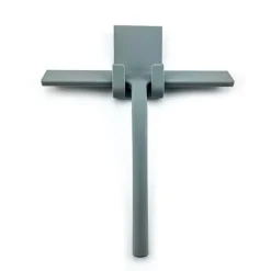 Fönsterrengöring-Duschskrapa set med hållare - Svart - 22,7 cm bred - Ingen borrning