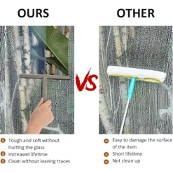 Fönsterrengöring-Duschskrapa, Silikon Duschskrapa, Duschskrapa, 2 st