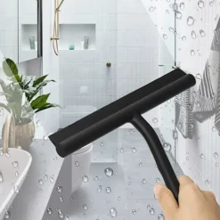 Fönsterrengöring-Duschskrapa Silikon duschskrapa Duschskrapa med krok för rengöring av dusch, badrum, kök, glas, kakel, speglar, fönster, bilar