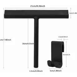 Fönsterrengöring-Duschskrapa Silikon duschskrapa Duschskrapa med krok för rengöring av dusch, badrum, kök, glas, kakel, speglar, fönster, bilar