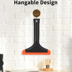 Fönsterrengöring-Duschskrapa, silikongummiskrapa med 15 cm blad och 19 cm handtag, bilfönsterskrapa liten skrapa