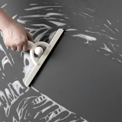 Fönsterrengöring-Duschskrapa, vit färg, storlek 25,5X14,5cm