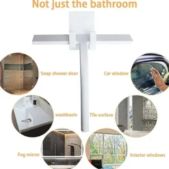 Fönsterrengöring-Duschskrapor, Duschskrapa, Silikon/Gummiskrapa, Rengöringsskrapa