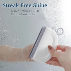 Fönsterrengöring-Duschskrapor för fönster, glas, duschdörr, 2 st Mini Glass Squeegee för duschdörrar Badrum & Kök_OF