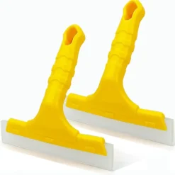 Fönsterrengöring-Duschspatel Spegelskrapa Diskhosskrapa Miniskrapa för Glasdörr, Bänkskiva, Fönster, Glas, Vindruta, Bilfönsterfilm