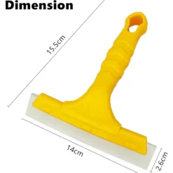 Fönsterrengöring-Duschspatel Spegelskrapa Diskhosskrapa Miniskrapa för Glasdörr, Bänkskiva, Fönster, Glas, Vindruta, Bilfönsterfilm