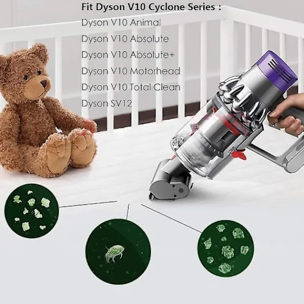 unbranded Dammsugare & Tillbehör-Dyson V10 ersättningsfilter, Dyson V10-serien ersättningsfilter, filtertillbehör # Dy-969082-01 (2-pack) (v