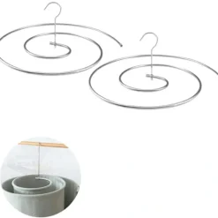 Tvättillbehör-/EA/ 2 st spiralhängare för lakan, hängande torkställ för täcken, Mu