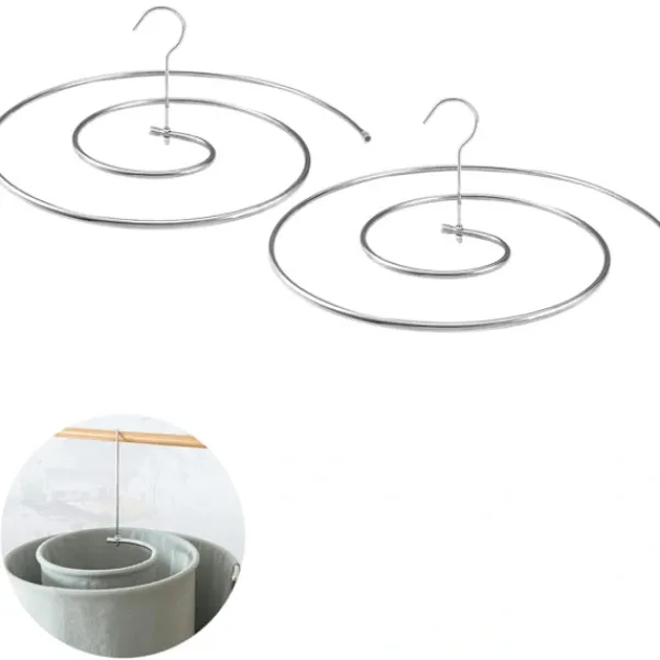 Tvättillbehör-/EA/ 2 st spiralhängare för lakan, hängande torkställ för täcken, Mu