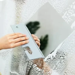 Fönsterrengöring-/EA/ 2-pack silikonduschskrapa med hängkrok för duschglasdörr Fönsterrengöringsspegel Tvätttorkare-max