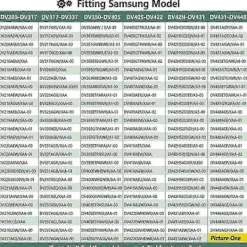 Torktumlare-/EA/ Reparationssats för torktumlare inkluderar DC97-16782A torkrulle, DC93-00634A spännrulle, 6602-001655 D