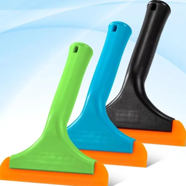 Fönsterrengöring-/EA/ Silikonskrapa Duschskrapa Bilskrapa Silikon Fönsterskrapor Liten Storlek för Bilfönster Glasrengöring 3 Stycken