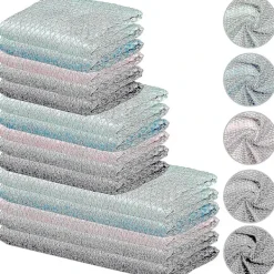 Svampar & Dukar-/EA/15 st Miracle Cloth Mikrofiberduk Miracle Cloth Glasrengöringsduk Fiskfjällsduk Miraclecloth Fiskfjällsduk (40 X 30cm, 30x30cm och 25 X