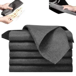 Svampar & Dukar-/EA/10 st tjocka magiska rengöringsdukar, mikrofiber utan spår absorberande omedelbar polering återanvändbar rengöringsduk