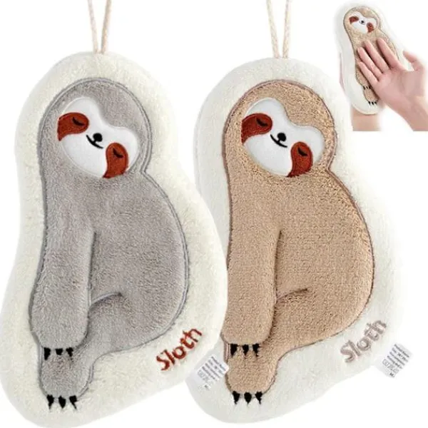 Svampar & Dukar-/EA/2 Stycken Sengångare Handduk Hängande Vattenabsorberande Snabbtorkande Mjuk Bekväm Hållbar