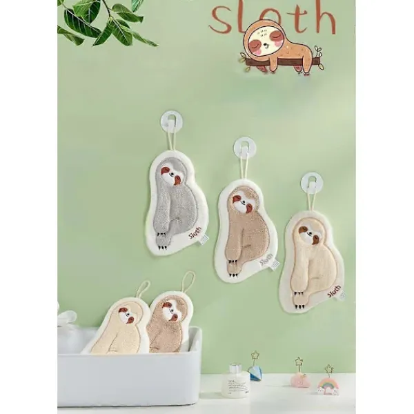 Svampar & Dukar-/EA/2 Stycken Sengångare Handduk Hängande Vattenabsorberande Snabbtorkande Mjuk Bekväm Hållbar