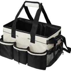 Tvättillbehör-/EA/Städväska med Multifunktionell Ficka & Justerbar Axelrem för Städmaterial