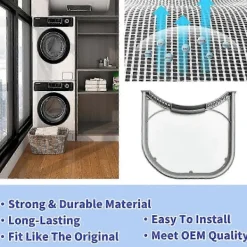 Torktumlare-5231EL1003B Torktumlare Luddfilter för Torktumlare Ventil Ludd Skärm Ersätt AP4440606 PS3527578