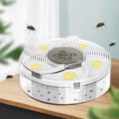 Skadedjur & Insekter-Elektrisk flugfälla, flugfälla, flygande insektsfälla, automatisk inomhusflugfälla, flugkontrollfångare insekt för ranch, trädgård