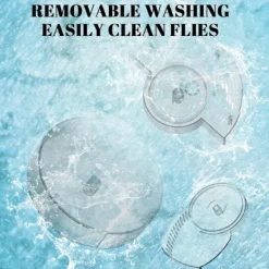 Skadedjur & Insekter-Elektrisk flugfälla, flugfälla, flygande insektsfälla, automatisk inomhusflugfälla, flugkontrollfångare insekt för ranch, trädgård