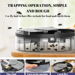 Skadedjur & Insekter-Elektrisk Flugfälla, Flugfälla Skadedjursbekämpare Insektsfångare Automatisk Flugfångare Flugfälla Skadedjursbekämpning Insektsmedel Verktyg 2 ST