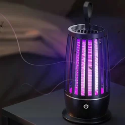 Skadedjur & Insekter-Elektrisk Flugfångare USB Uppladdningsbar Elektrisk Myggsmälla Elektrisk Flugfälla med Nattlampa