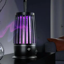 Skadedjur & Insekter-Elektrisk Flugfångare USB Uppladdningsbar Elektrisk Myggsmälla Elektrisk Flugfälla med Nattlampa