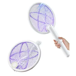 Skadedjur & Insekter-Elektrisk flugsmälla, 2-i-1 elektrisk myggsmälla, 5W uppladdningsbar elektrisk myggsmälla för kök, sovrum, camping, balkong, trädgård