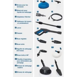 SCHEPPACH Högtryckstvättar-elektrisk högtryckstvätt HCE2600 (DIY) 230-240 V