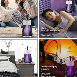 Skadedjur & Insekter-Elektrisk myggdödslampa Bärbar USB Led-ljus Myggfälla för hem sovrum Utomhus Camping