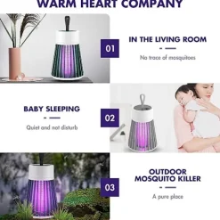 Skadedjur & Insekter-Elektrisk myggdödslampa Bärbar USB Led-ljus Myggfälla för hem sovrum Utomhus Camping