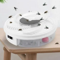 GIFT OF G Skadedjur & Insekter-Elektrisk roterande flugfångare för inomhusbruk för att fånga flugor med eget bete