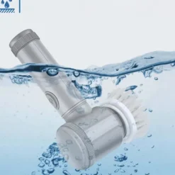 EASTVAPS Städmaskiner-Elektrisk roterande skrubber med 6 utbytbara borsthuvuden för köksrengöring