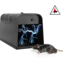 FMYSJ Skadedjur & Insekter-Elektronisk råttfälla högspänningsmus elektrisk stöt gnagare mördare mus (FMY)