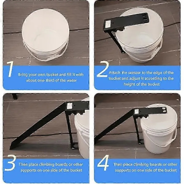 D Skadedjur & Insekter-Enkel råttfälla för hink, mångsiig använning för inom- och utomhusmiljöer me husjurs- och barnvänlig esign, kompatibel me 5-gallon hink