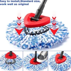 DAO Städmoppar-Ersättningsbas för Spin Mop, endast för Ocedar Rinseclean 2-tankssystem. Ersättningsbas för Spin Mop-huvuden för O Cedar Mop, ersättningshuvud [db] | Fyndiq