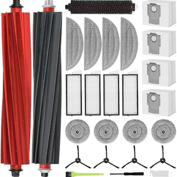 unbranded Dammsugare & Tillbehör-Ersättningsdelar för Roborock S8 Maxv Ultra, huvudborste och sidoborste As Shown