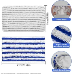 9484896357744 Städmoppar-Ersättningsdukar i mikrofiber designade för ROWENTA Clean & Steam ZR005801, ZR005804, ZR850002, mikrofibermopp, Rowenta Clean and Steam-duk