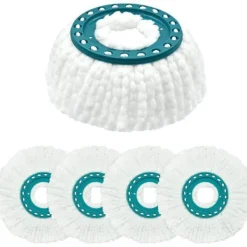 Generic Städmoppar-Ersättningsmopphuvud, kompatibelt med Leifheit Clean Twist Mopp, Ersättningsmopphuvud för moppset