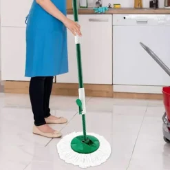 FMYSJ Städmoppar-Ersättningsmopphuvuden | Mikrofibermopphuvuden | Runda mopphuvuden | 360° roterande (FMY)